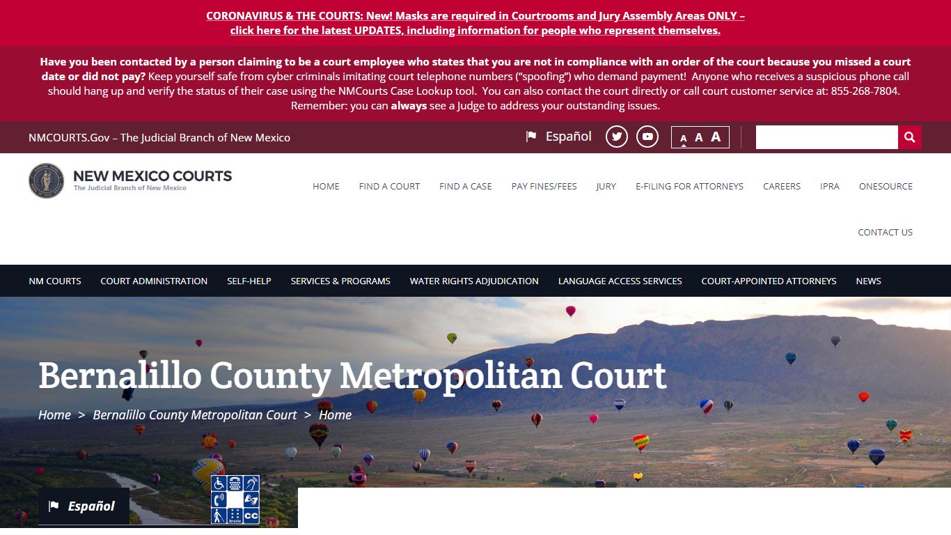 Bernalillo County Metropolitan Court | The Judicial Branch of New Mexico